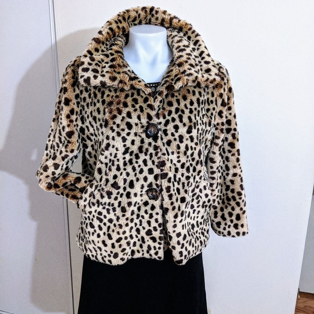 Leopard jacket size large